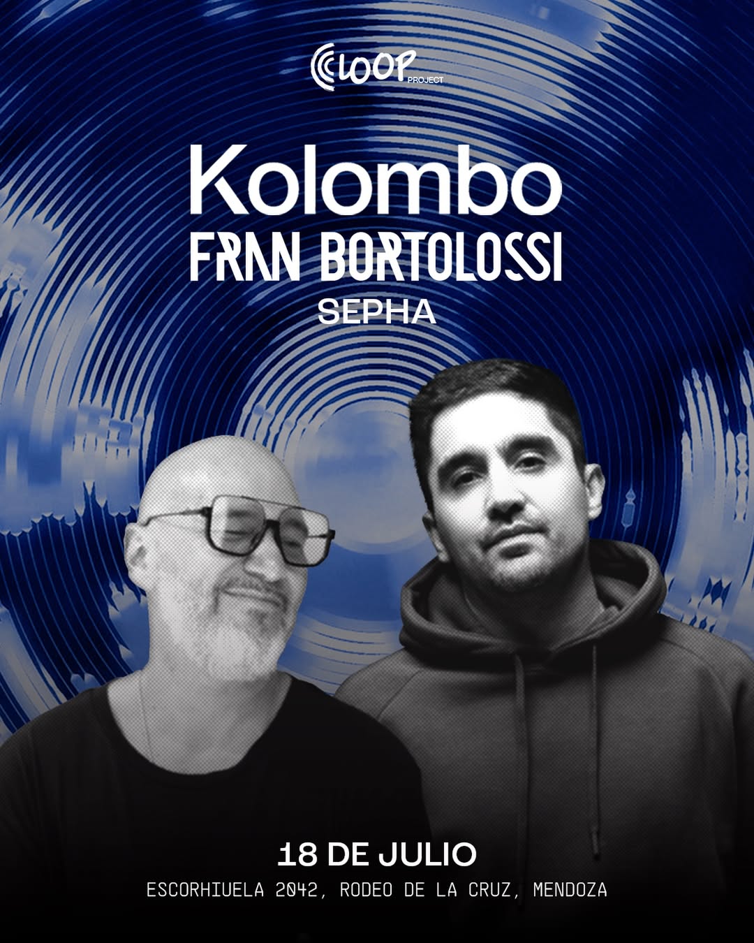 Kolombo + Fran Bortolossi + Sepha flyer